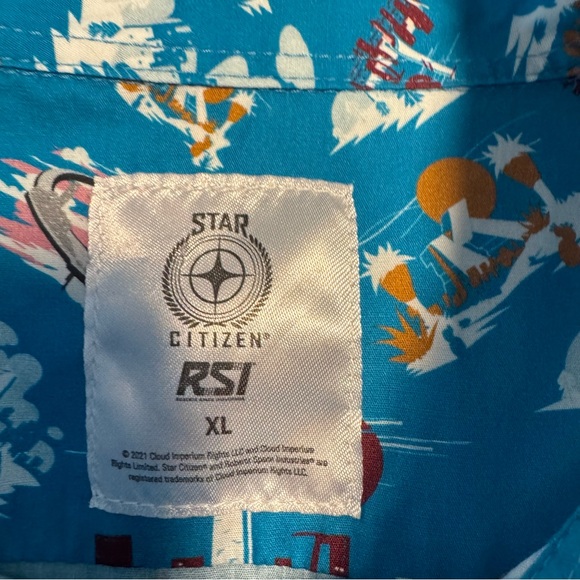 RSI “Ports of Stanton “ XL button down shirt. 100% cotton - Picture 2 of 9